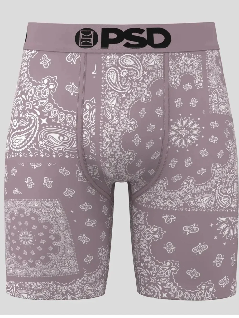 PSD Men's Paisley Maze Print Briefs - Mauve, Size XL, NWOT open package